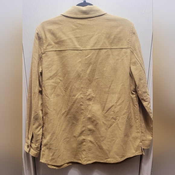 TALBOTS TEXTURED COTTON SHIRT JACKET NWT size M - Picture 4 of 9